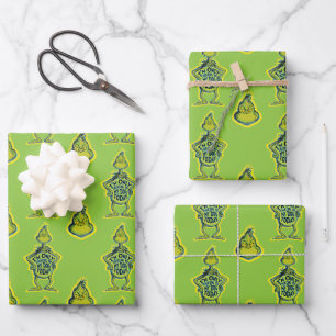 Snarky Grinch   Witzig Ich rede nur mit meinem Hun Geschenkpapier Set