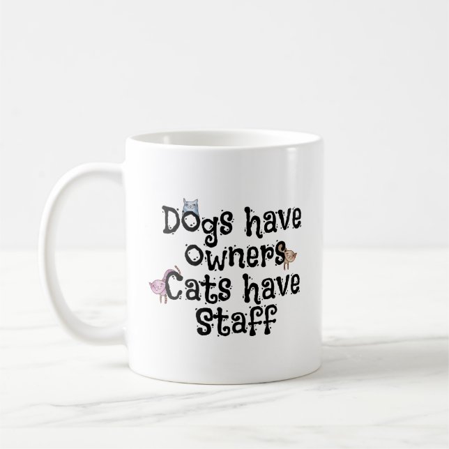Snarky Katzen-Sprichwort-Tasse Kaffeetasse (Links)