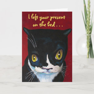 Snarky Kitty Birthday Card Karte