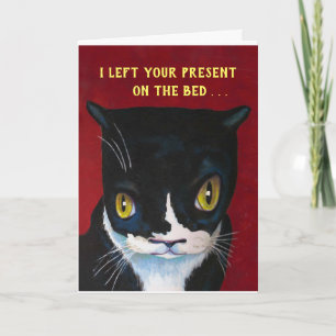 Snarky Kitty Birthday Card Karte