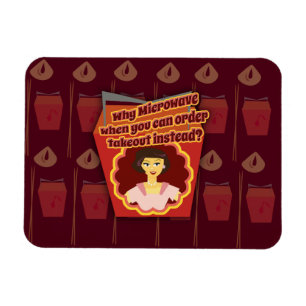 Snarky Microwave Retro Hausfrau Magnet