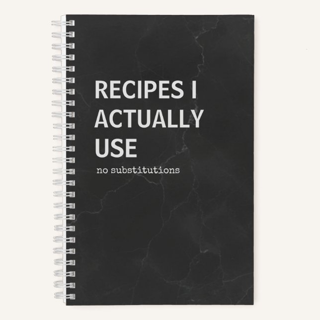 Snarky Rezeptbuch | Küchennotizbuch Notizbuch (Vorderseite)