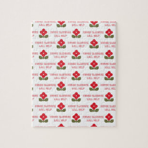 Snarky Rude Cross Stitch Funny Irreversible Spaß Puzzle