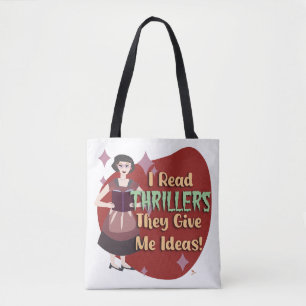Snarky Thriller Genre Reader Retro Hausfrau