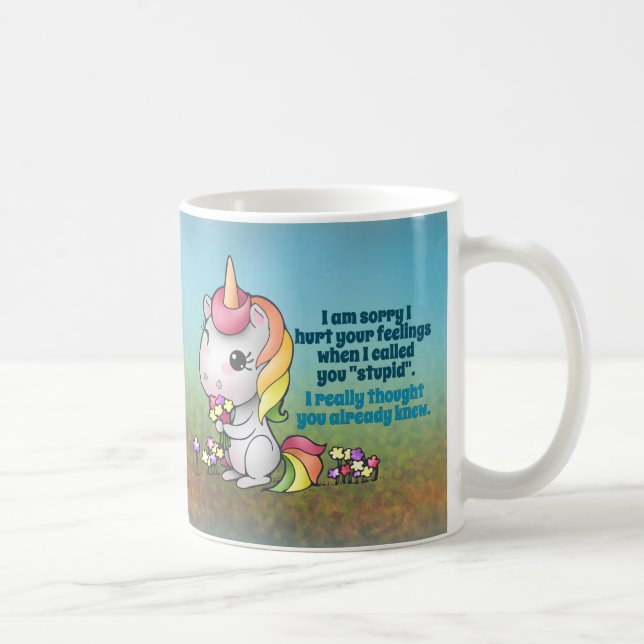 Snarky Unicorn-Tasse Kaffeetasse (Rechts)