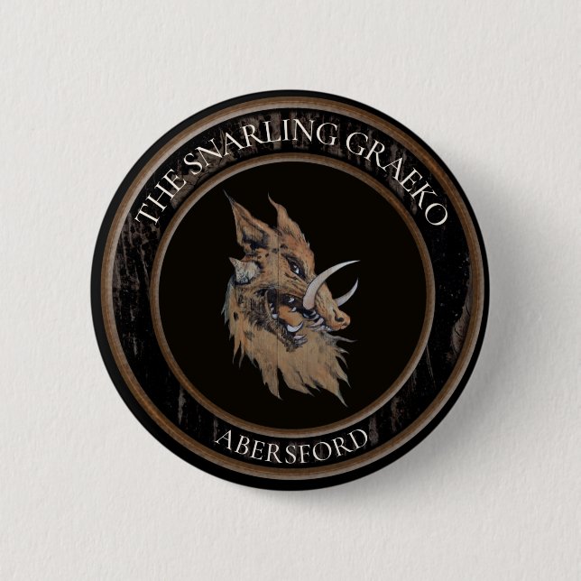 Snarling Graeko Button (Vorderseite)