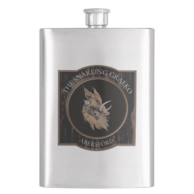 Snarling Graeko Classic Flask Flachmann (Vorderseite)
