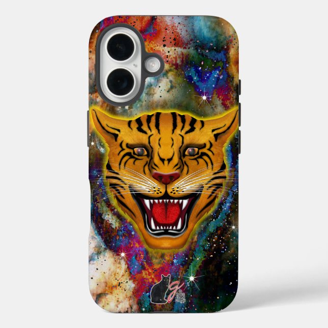 Snarling Tiger Nebula Tough Case-Mate iPhone Hülle (Rückseite)