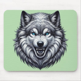 Snarling Wolf Mousepad
