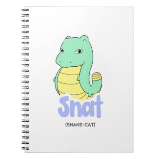 Snat (Schlange + Katze) Niedliches Notebook/-Journ Notizblock