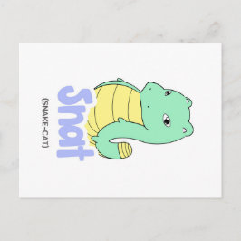 Snat (Schlange + Katze) Postkarte