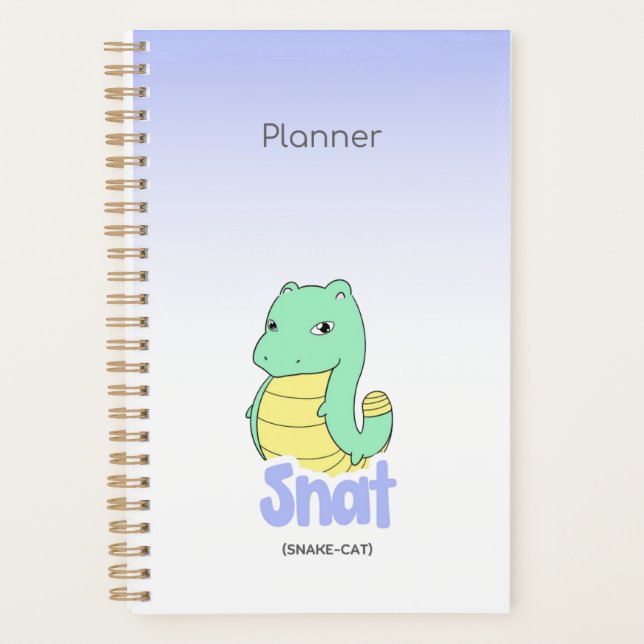 Snat (Snake + Cat) Purple Agenda Planer (Vorderseite)