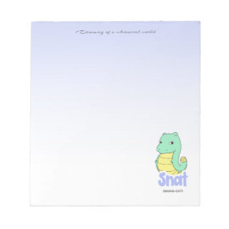 Snat (Snake + Cat) Purple Notepad Notizblock