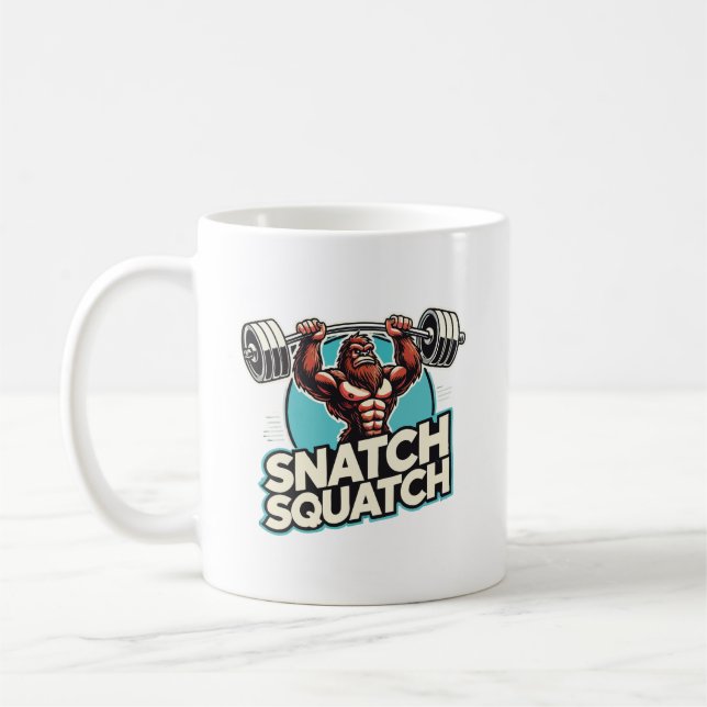 Snatch Squatch - Funny Weightlift Kaffeetasse (Links)