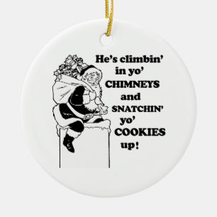 Snatchin yo Plätzchen oben Keramik Ornament