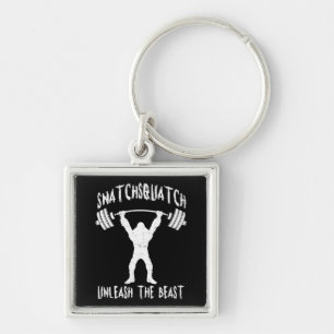 Snatchsquatch, Cartoon Big Foot, Beast, Funny Gym Schlüsselanhänger