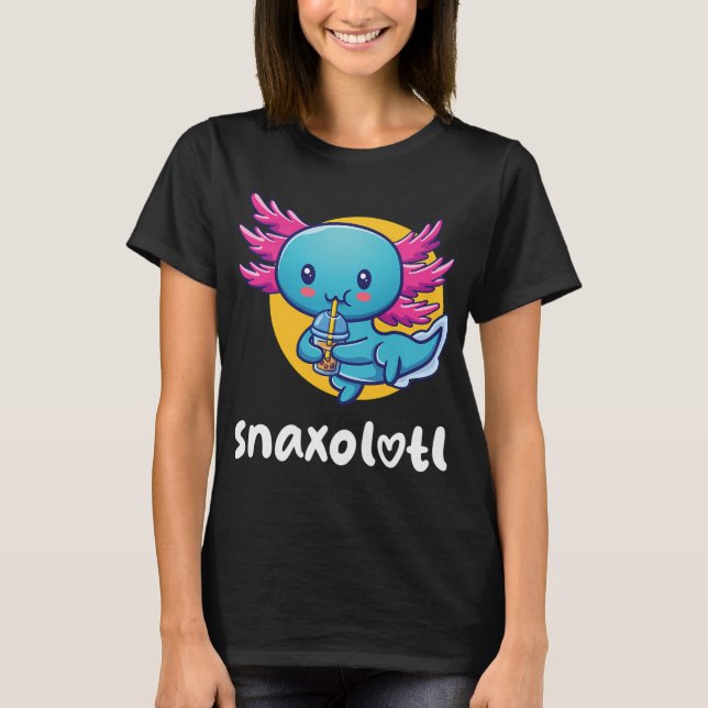 Snaxolotl (auf dunklen Farben) T-Shirt (Vorderseite)