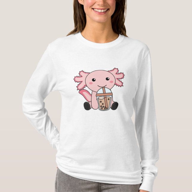 Snaxolotl Axolotl Bubble Tee Liebhaber von süßen T (Vorderseite)