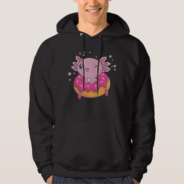 Snaxolotl Axolotl Donut Lovers Sweet Animals Hoodie (Vorderseite)