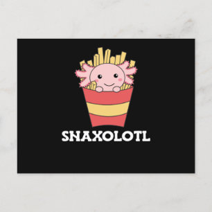Snaxolotl Axolotl Lover Niedlichen Tiere Fries Postkarte