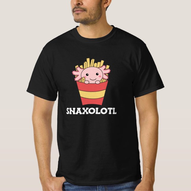 Snaxolotl Axolotl Lover Niedlichen Tiere Fries T-Shirt (Vorderseite)