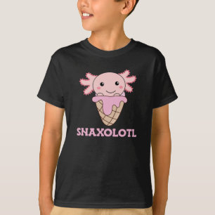 Snaxolotl Axolotl Lovers Sweet Animals Ice Creme T-Shirt