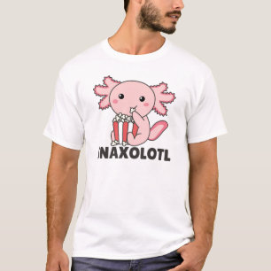 Snaxolotl Axolotl Lovers Sweet Animals Popcorn T-Shirt