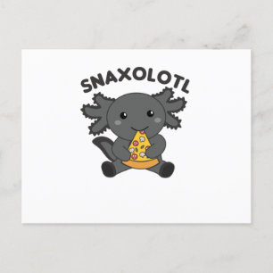 Snaxolotl Axolotl Pizza Lovers Sweet Animals Postkarte