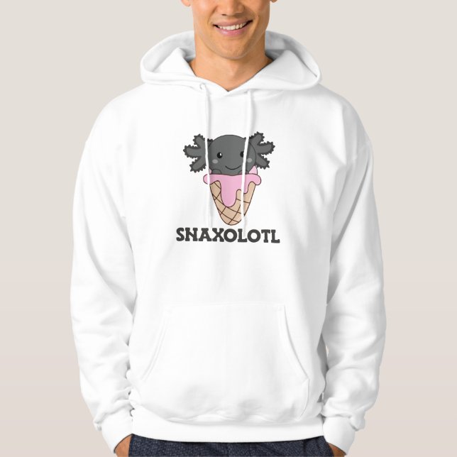 Snaxolotl Axolotl Strawberry Ice Lovers Sweet Hoodie (Vorderseite)
