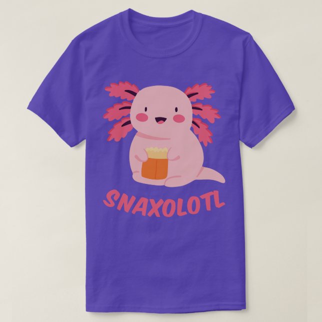 Snaxolotl Kawaii Feinschmecker Axolotl III T-Shirt (Design vorne)