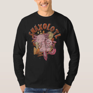 Snaxolotl Salamander mexikanische Amphibien Snacks T-Shirt