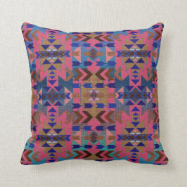 Snazzy Pink Southwestern Style Kissen