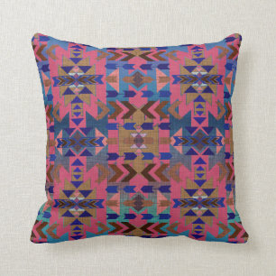 Snazzy Pink Southwestern Style Kissen