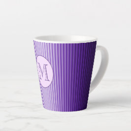 Snazzy Raffiniert Lila Glow Custom Monogram Milchtasse