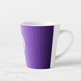 Snazzy Raffiniert Lila Glow Custom Monogram Milchtasse
