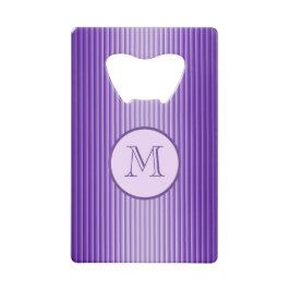 Snazzy Raffiniert Lila Monogramm Geldbeutel Flaschenöffner