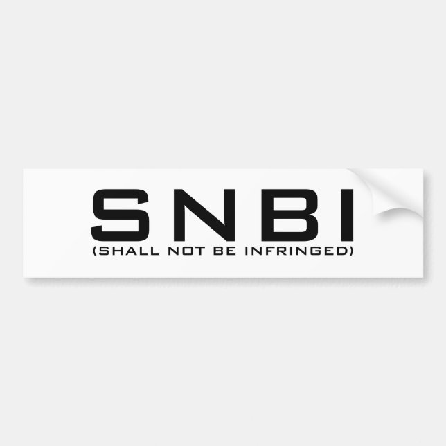 SNBI Autoaufkleber (Vorne)