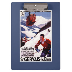 SNCF-Bahndrahtseilbahnpromo-Plakat Klemmbrett