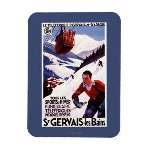 SNCF-Plakat für Eisenbahnkabel Magnet