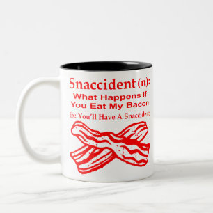Sndisaster (N) Was passiert, wenn du mein Bacon is Zweifarbige Tasse