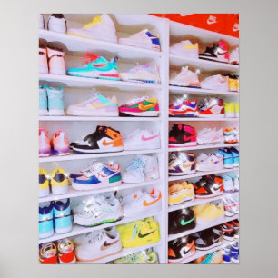Sneaker auf Turnschuhen Poster