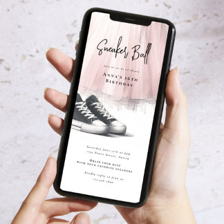 Sneaker Ball zum Geburtstag online Einladung