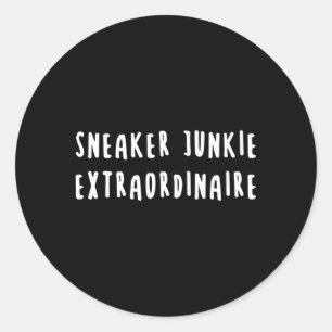 Sneaker Junkie Sneakerhead Shoe Collector Snkr Hea Runder Aufkleber