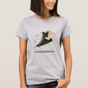 Sneaker mit Sneaker-Kopf T-Shirt