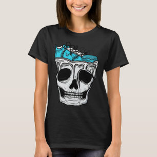 Sneakerheads Kick Addict Melting Schädelschuh für T-Shirt
