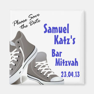 Sneakers Bar/Bat Mitzvah Magnet