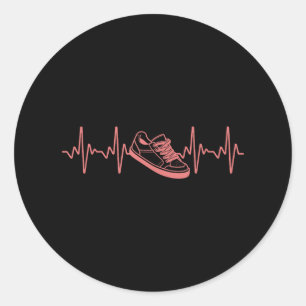Sneakers Design für Männer Frauen Scute Ss Niedlic Runder Aufkleber