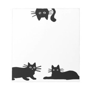 Sneaky Black Cats   Coole Kitty Cat Lover's Funny Notizblock