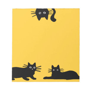Sneaky Black Cats   Coole Kitty Cat Lover's Funny Notizblock