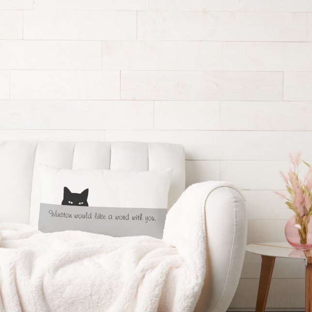 Sneaky Cat Throw Kissen (Liege)